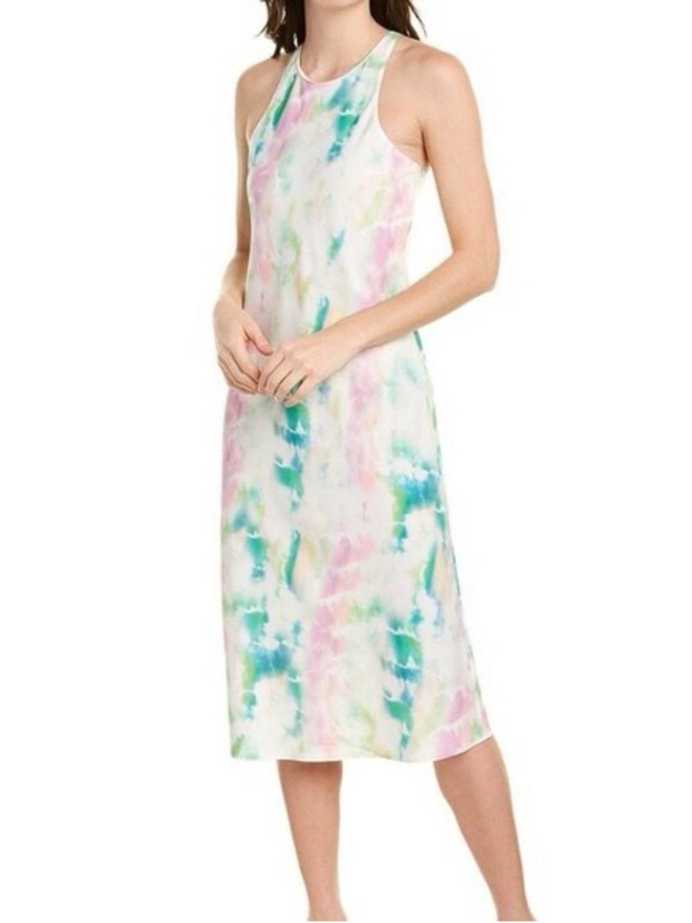 Amanda Uprichard Pasadena Pastel Tie-Dye Midi Dress